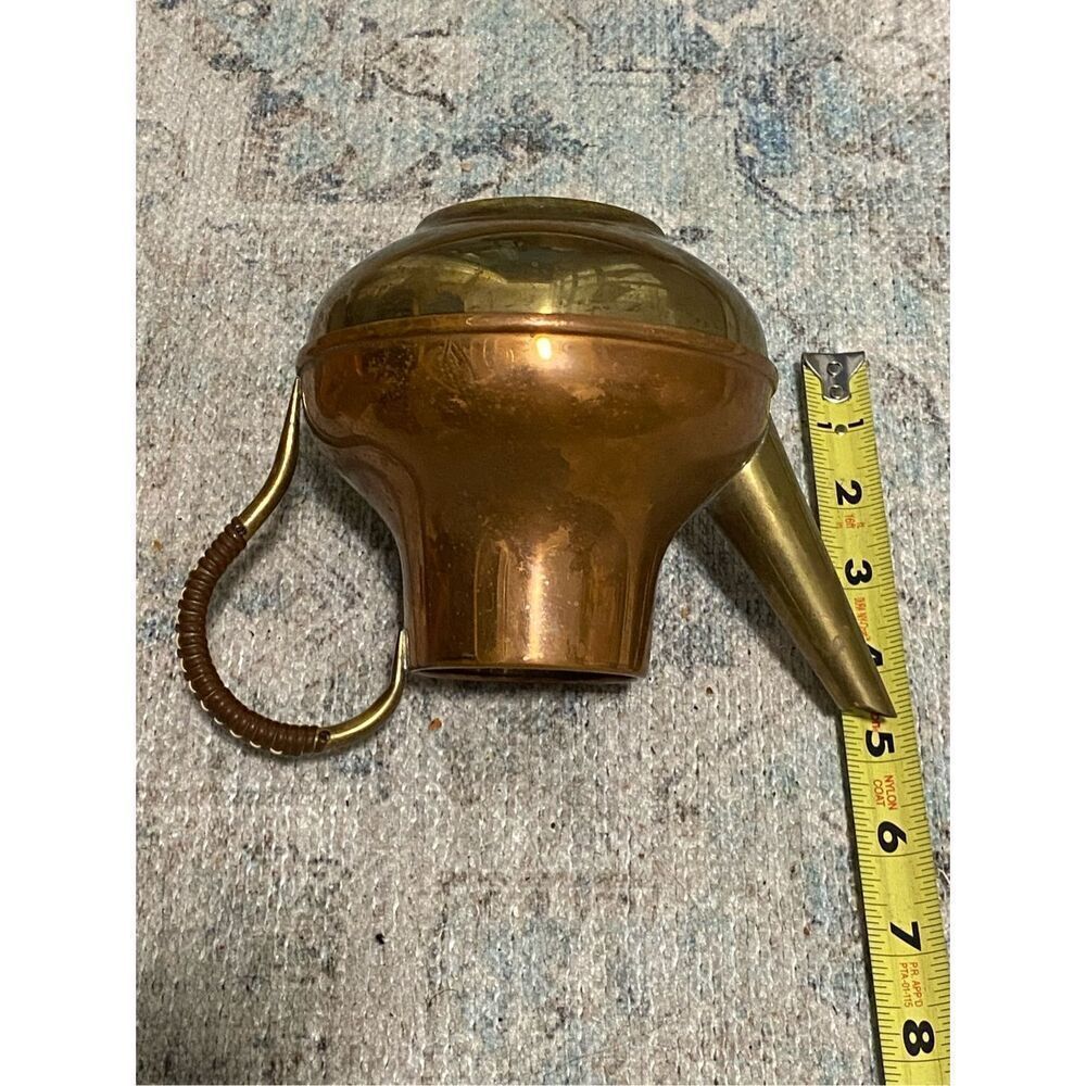 Vintage Copper Kitchen Pepper Shakers Teapot Friyng Pan decor - Picture 12 of 13
